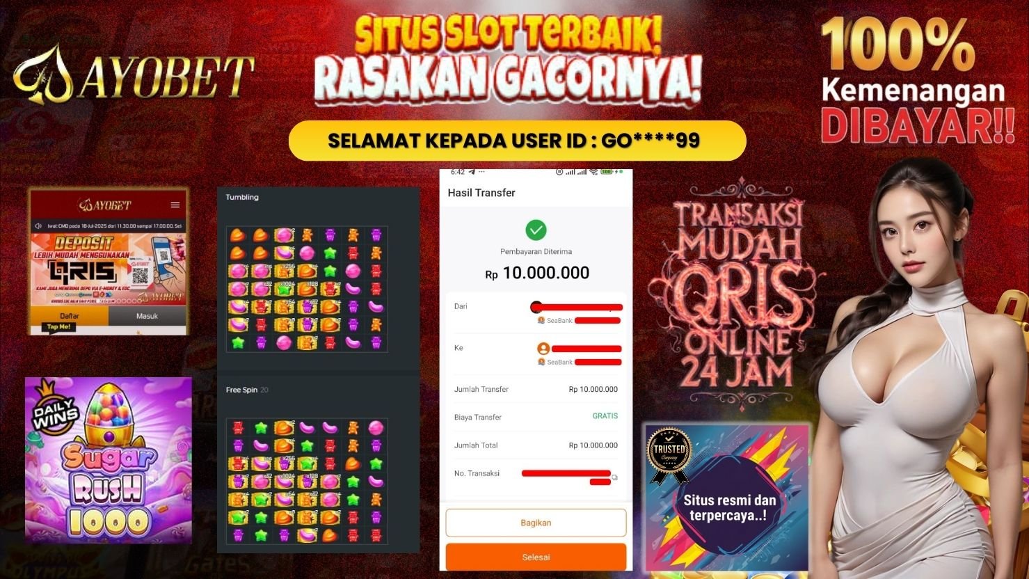 AYOBET JACKPOT SLOT SUGAR RUSH 1000